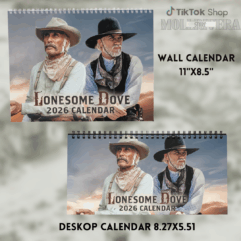 Lonesome Dove 2026 Calendar – Movie Merch