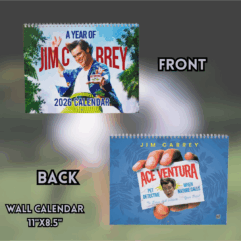 Jim Carrey 2026 Calendar – Ace Ventura Pet Ditective Movie Merch