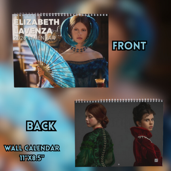 Elizabeth Lavenza 2026 Calendar – Frankenstein Movie Merch Elizabeth Lavenza 2026 Calendar – Frankenstein Movie Merch