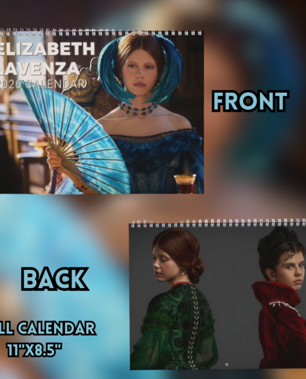 Elizabeth Lavenza 2026 Calendar – Frankenstein Movie Merch Elizabeth Lavenza 2026 Calendar – Frankenstein Movie Merch