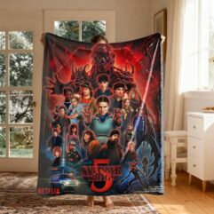 Stranger Thing 5 Fleece Blanket