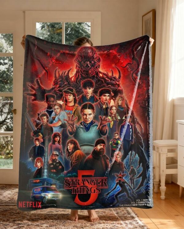 Stranger Thing 5 Fleece Blanket