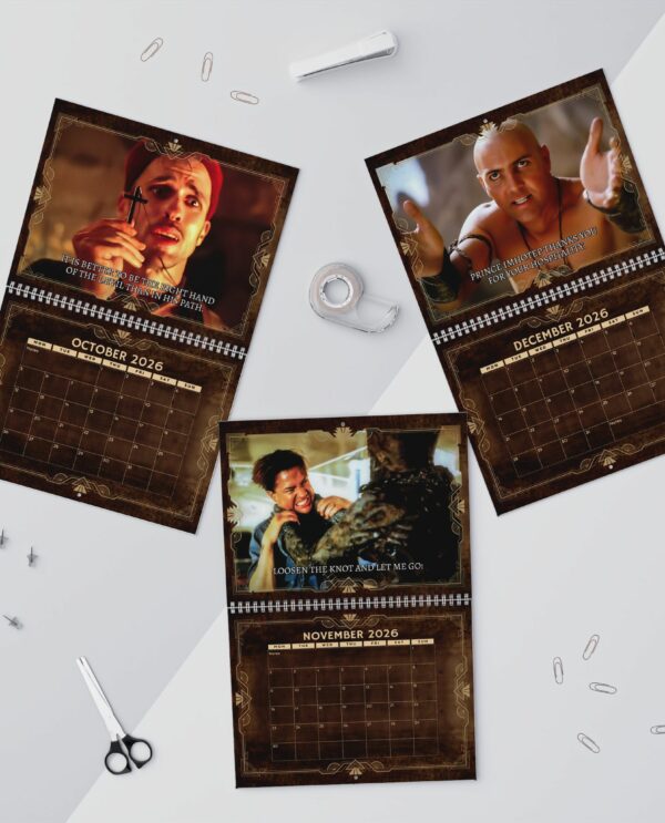 A Year Of The Mummy 2026 Calendar – Movie Merch