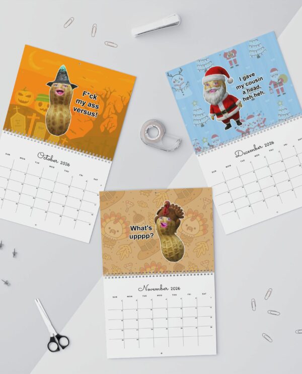 A Year Of The Burnt Peanut 2026 Calendar – Meme Trendy