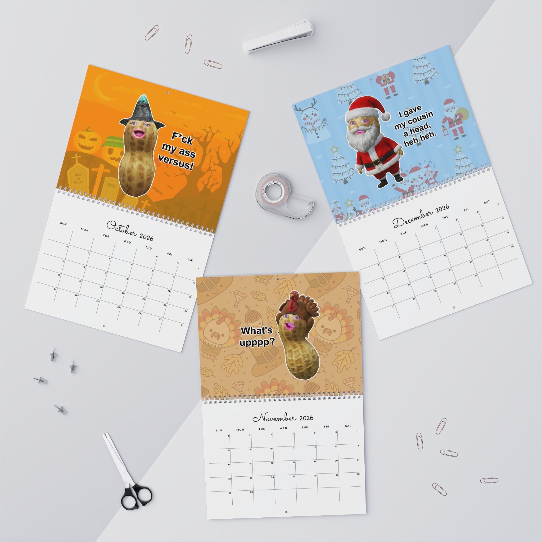 A Year Of The Burnt Peanut 2026 Calendar – Meme Trendy A Year Of The Burnt Peanut 2026 Calendar – Meme Trendy