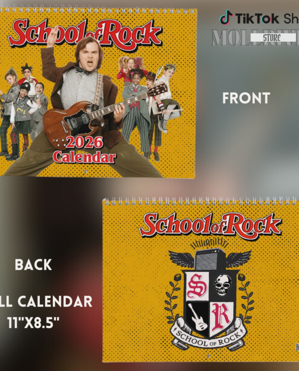 A Year Of School Of Rock 2026 Calendar – Movie Merch