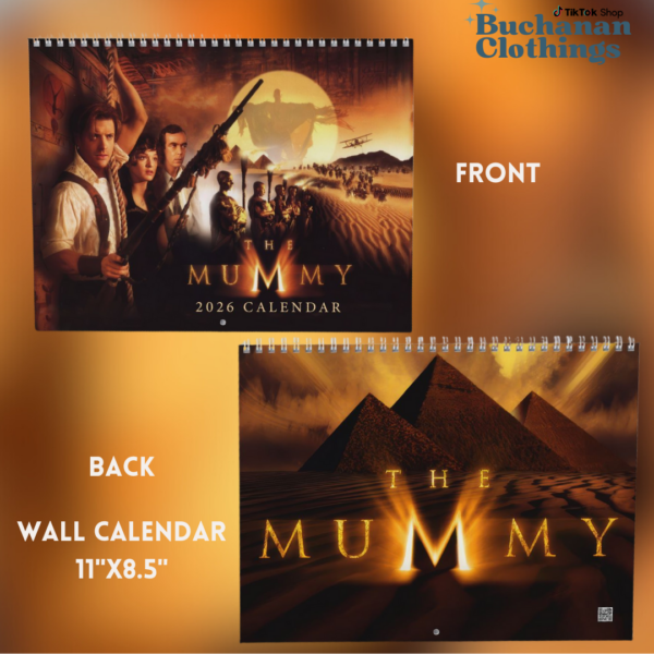A Year Of The Mummy 2026 Calendar – Movie Merch