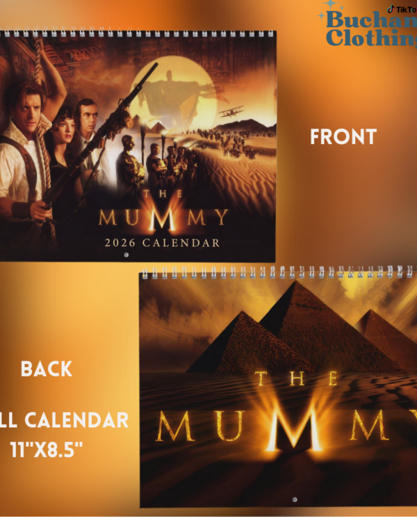 A Year Of The Mummy 2026 Calendar – Movie Merch