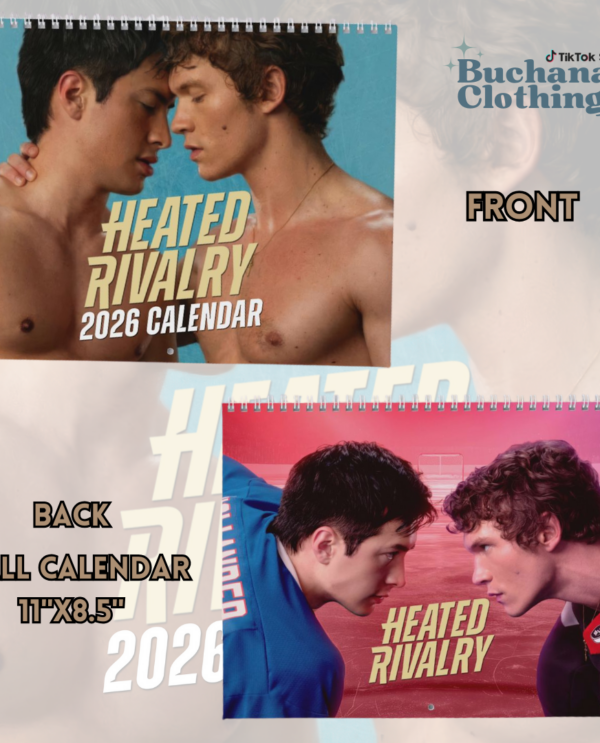 Heated Rivalry 2026 Calendar – Hollander and Rozanov