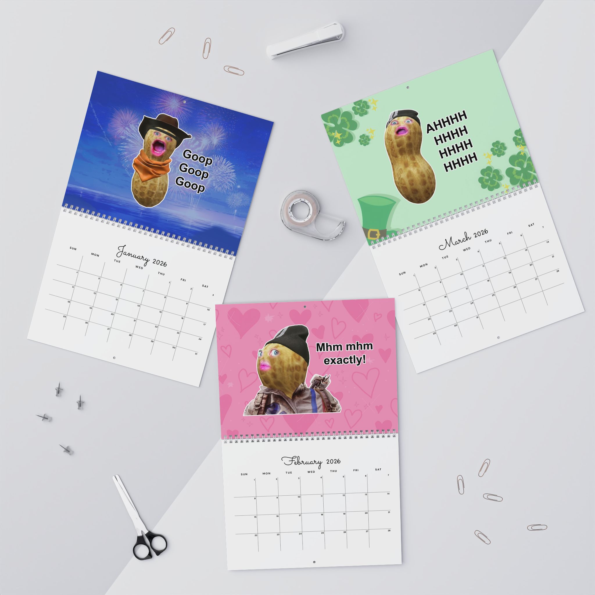 A Year Of The Burnt Peanut 2026 Calendar – Meme Trendy A Year Of The Burnt Peanut 2026 Calendar – Meme Trendy