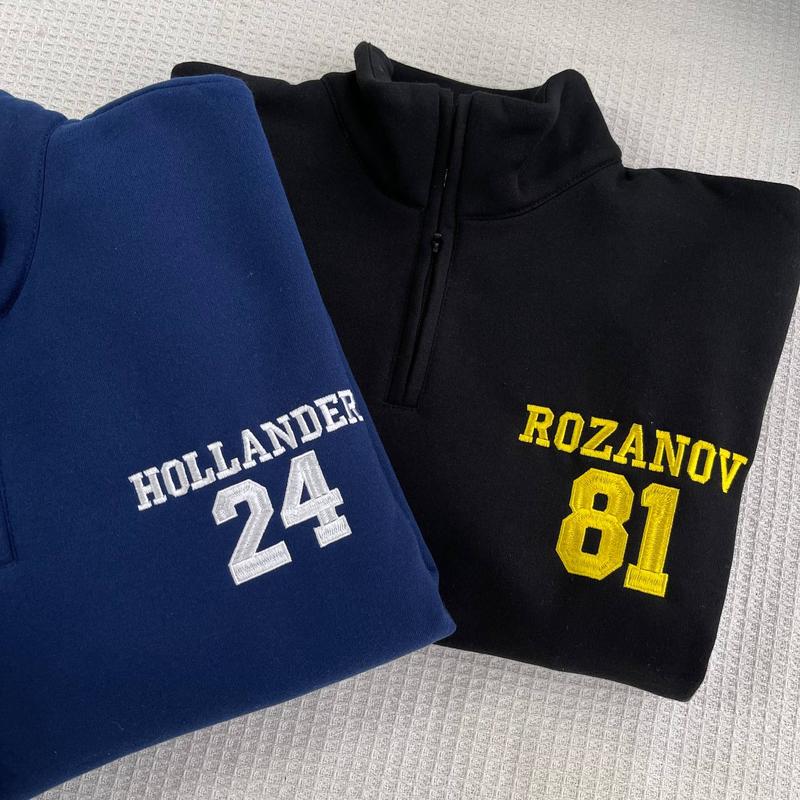 Hollander Rozanov Hockey Quatar-zip Sweatshirt – Heated Rivalry Merch Hollander Rozanov Hockey Quatar-zip Sweatshirt – Heated Rivalry Merch