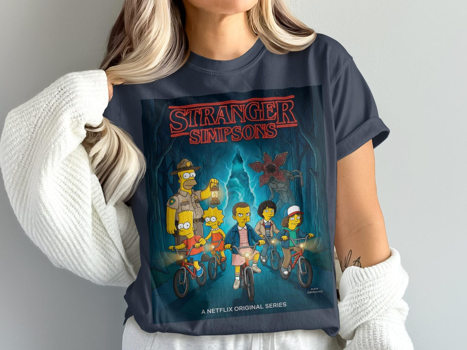 Stranger Simpsons T-Shirt, Sweatshirt, Hoodie – Stranger Things Merch Stranger Simpsons T-Shirt, Sweatshirt, Hoodie – Stranger Things Merch