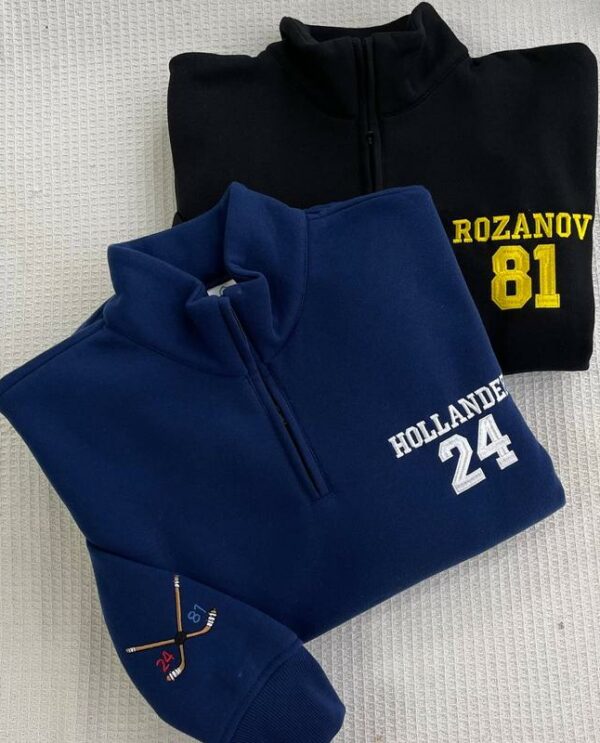 Hollander Rozanov Hockey Quatar-zip Sweatshirt – Heated Rivalry Merch