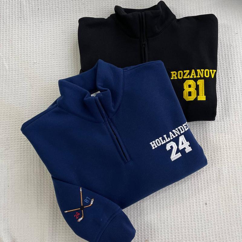 Hollander Rozanov Hockey Quatar-zip Sweatshirt – Heated Rivalry Merch Hollander Rozanov Hockey Quatar-zip Sweatshirt – Heated Rivalry Merch