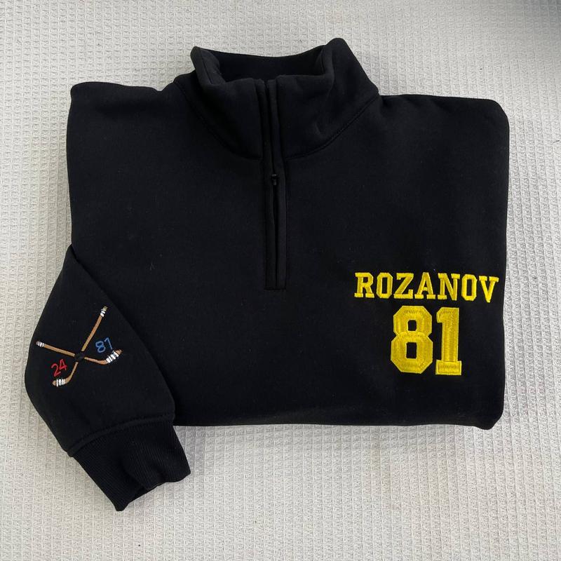 Hollander Rozanov Hockey Quatar-zip Sweatshirt – Heated Rivalry Merch Hollander Rozanov Hockey Quatar-zip Sweatshirt – Heated Rivalry Merch
