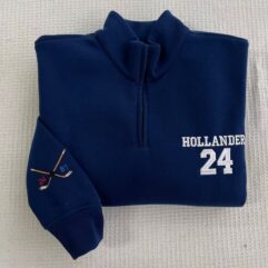 Hollander Rozanov Hockey Quatar-zip Sweatshirt – Heated Rivalry Merch