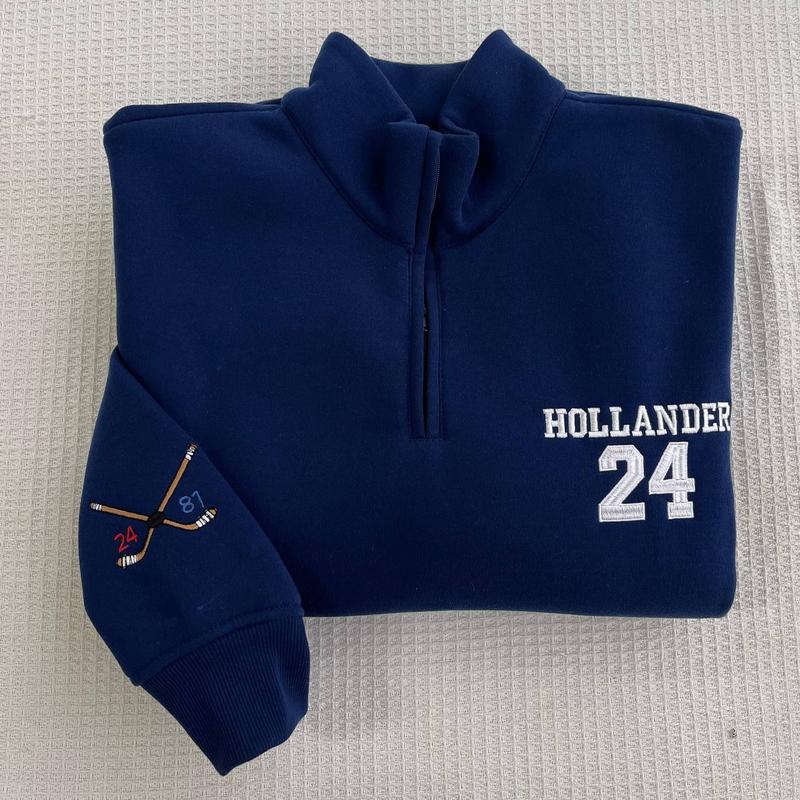Hollander Rozanov Hockey Quatar-zip Sweatshirt – Heated Rivalry Merch Hollander Rozanov Hockey Quatar-zip Sweatshirt – Heated Rivalry Merch