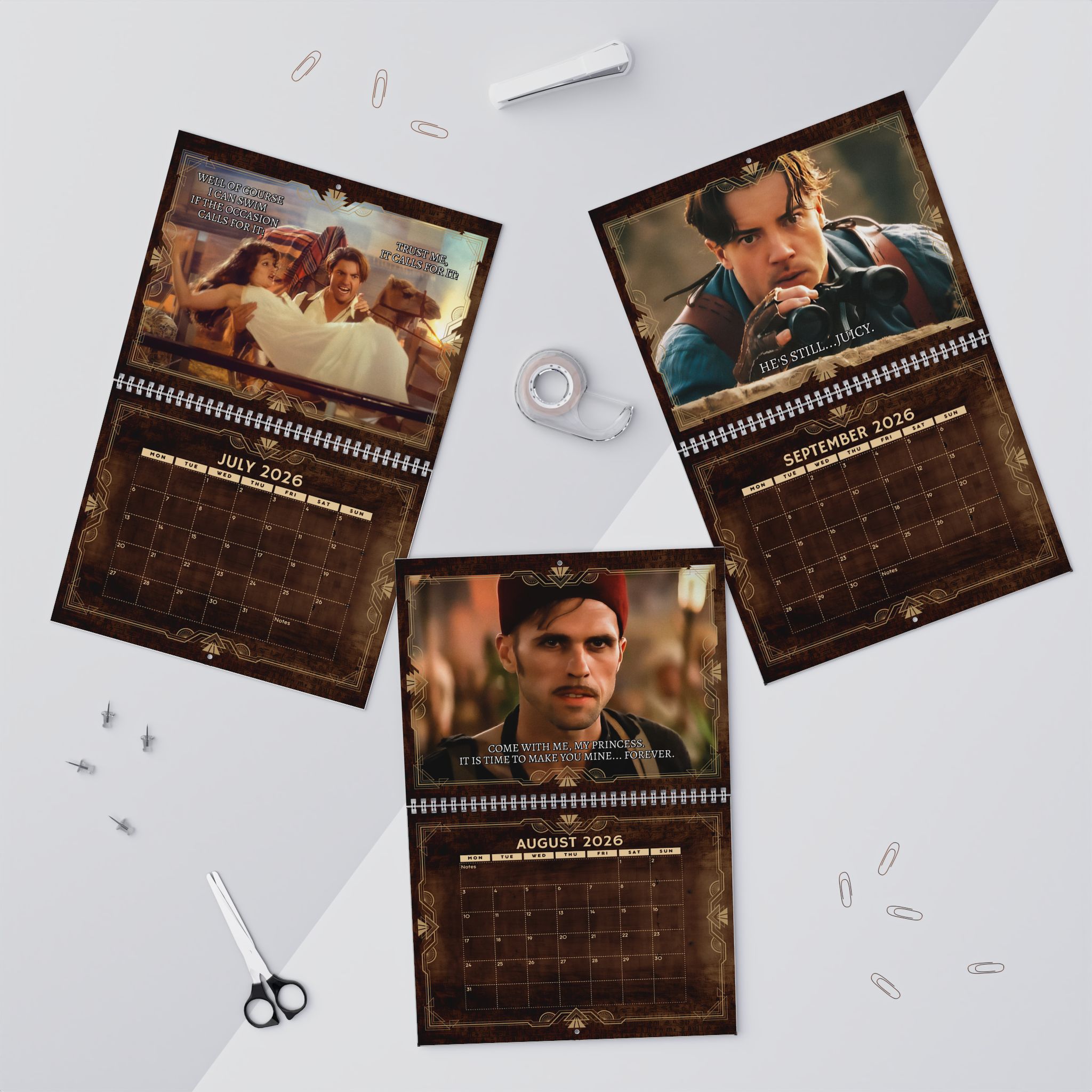 A Year Of The Mummy 2026 Calendar – Movie Merch A Year Of The Mummy 2026 Calendar – Movie Merch