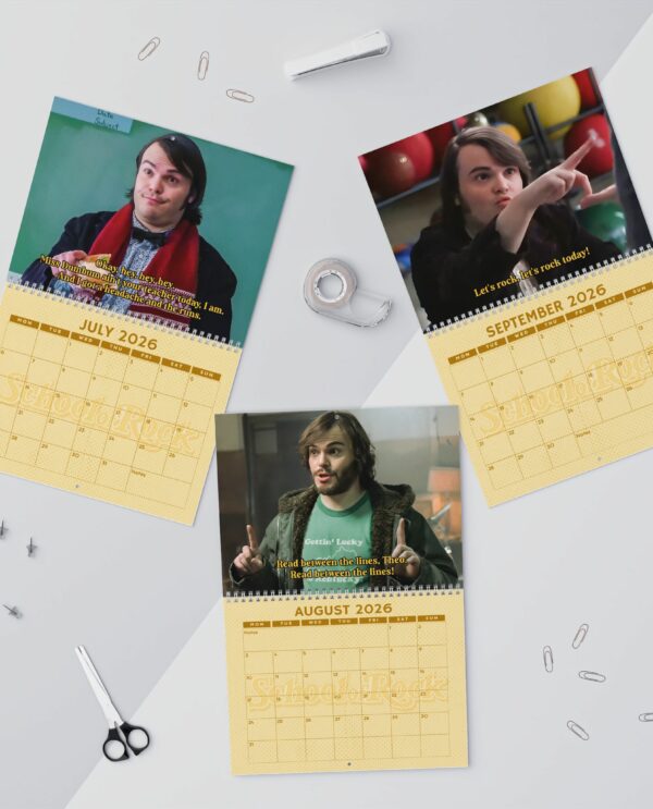 A Year Of School Of Rock 2026 Calendar – Movie Merch