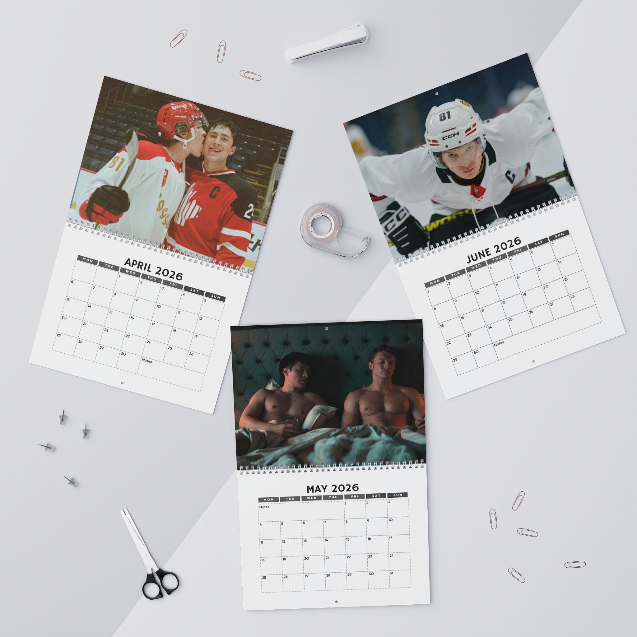 Heated Rivalry 2026 Calendar – Hollander and Rozanov Heated Rivalry 2026 Calendar – Hollander and Rozanov