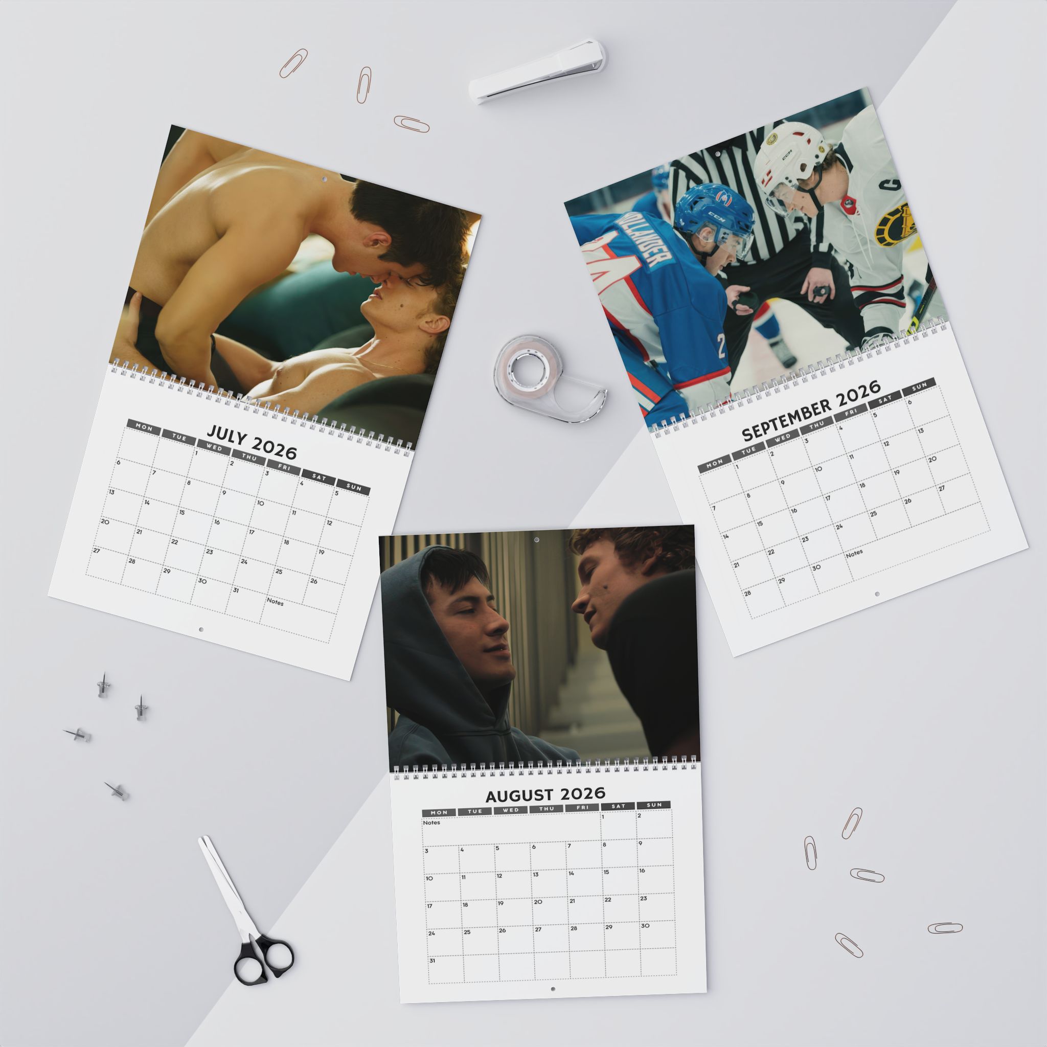 Heated Rivalry 2026 Calendar – Hollander and Rozanov Heated Rivalry 2026 Calendar – Hollander and Rozanov