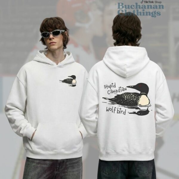 Stupid Canadian Wolf Bird 2side T-Shirt, Sweatshirt, Hoodie – Heated Rivalry Merch