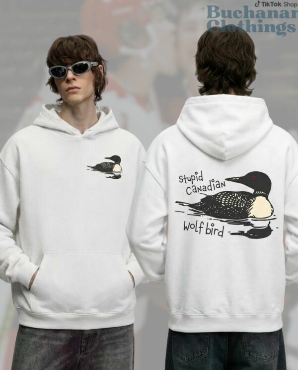 Stupid Canadian Wolf Bird 2side T-Shirt, Sweatshirt, Hoodie – Heated Rivalry Merch