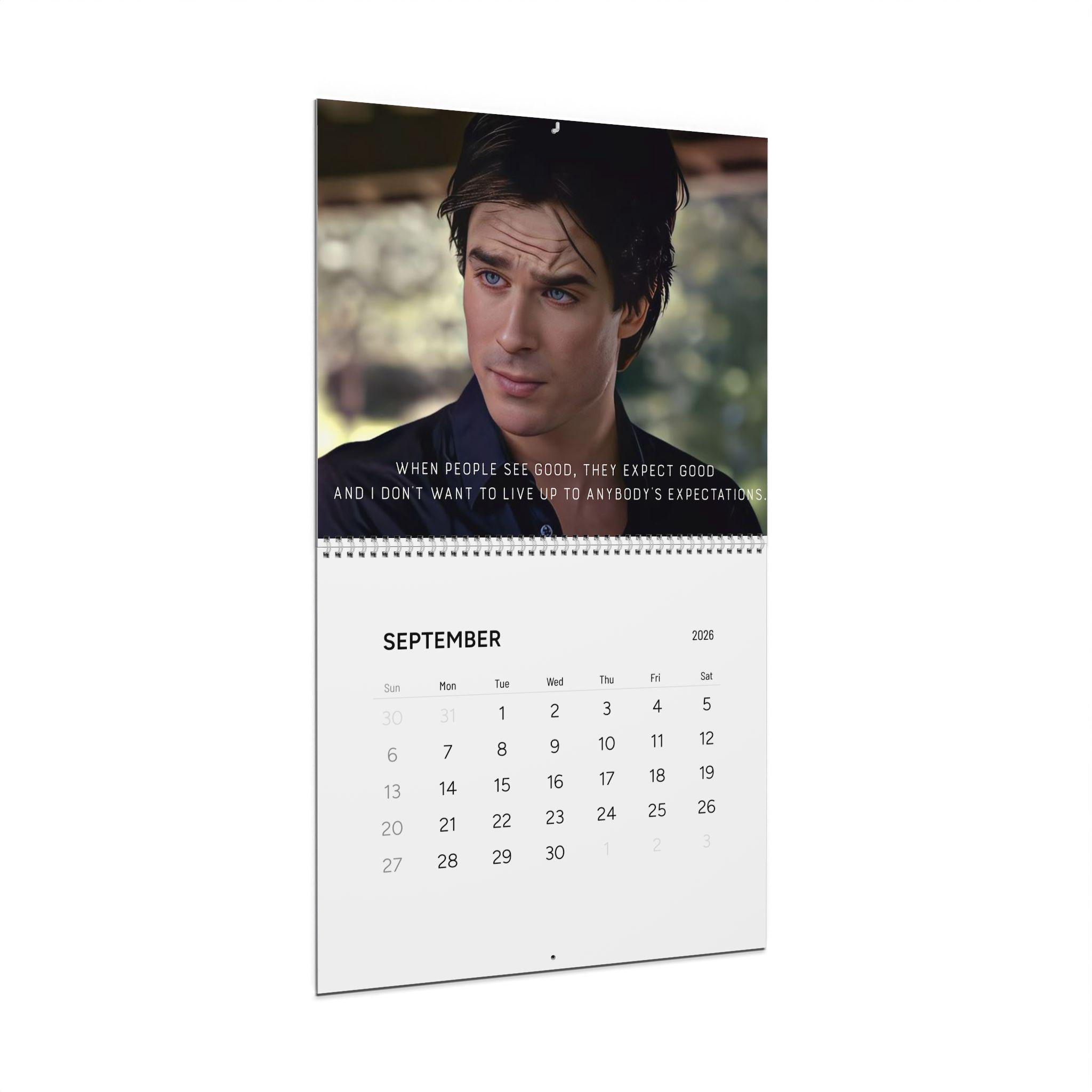 Vampire Diaries – Damon Salvatore 2026 Calendar Vampire Diaries – Damon Salvatore 2026 Calendar