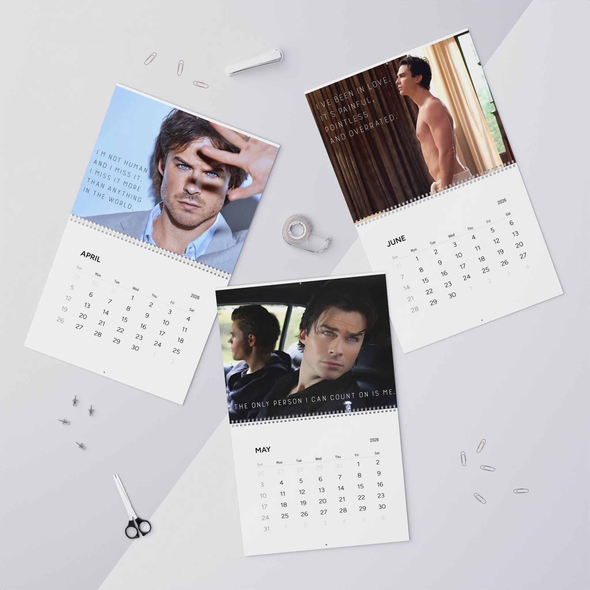 Vampire Diaries – Damon Salvatore 2026 Calendar Vampire Diaries – Damon Salvatore 2026 Calendar
