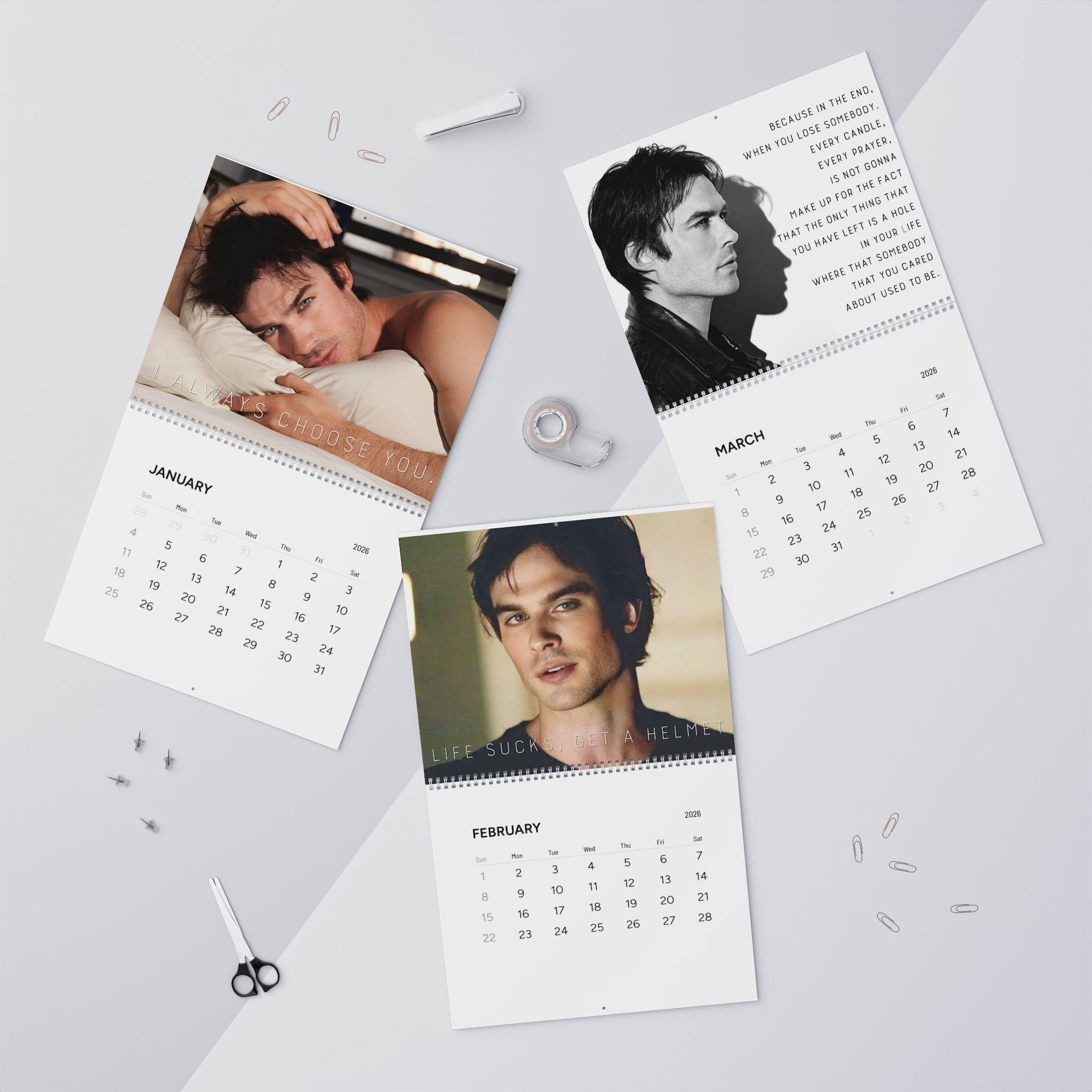 Vampire Diaries – Damon Salvatore 2026 Calendar Vampire Diaries – Damon Salvatore 2026 Calendar