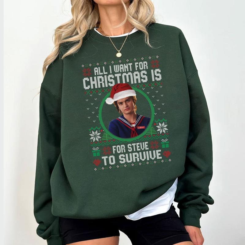 All I Want For Christmas Is For Steve To Survice Shirt, Sweatshirt, Hoodie – Stranger Things Merch All I Want For Christmas Is For Steve To Survice Shirt, Sweatshirt, Hoodie – Stranger Things Merch