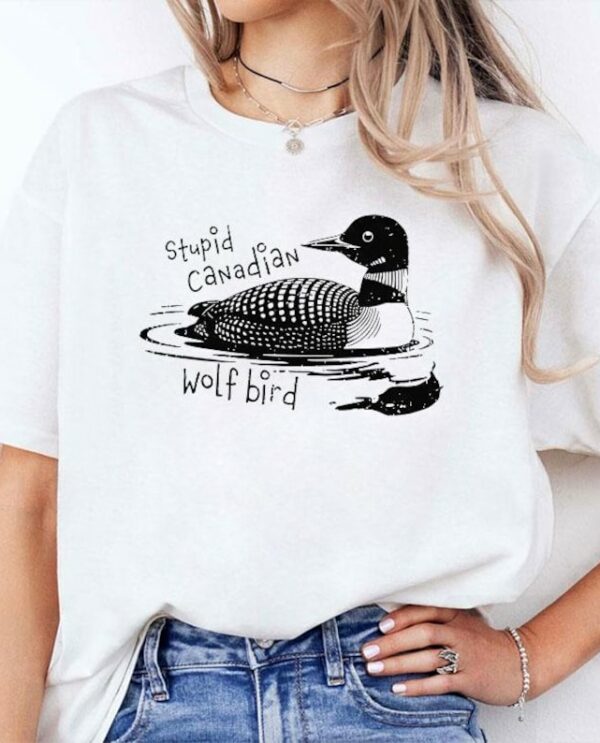 Stupid Canadian Wolf Bird T Shirt, Sweatshirt, Hoodie – Heated Rivalry Merch