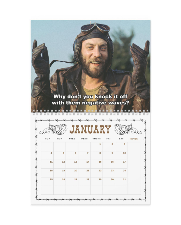 Kelly Heroes Calendar 2026 Classic Movies Wall Calendar