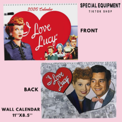 I Love Lucy 2026 Calendar – Classic TV Lover Gift I Love Lucy 2026 Calendar – Classic TV Lover Gift