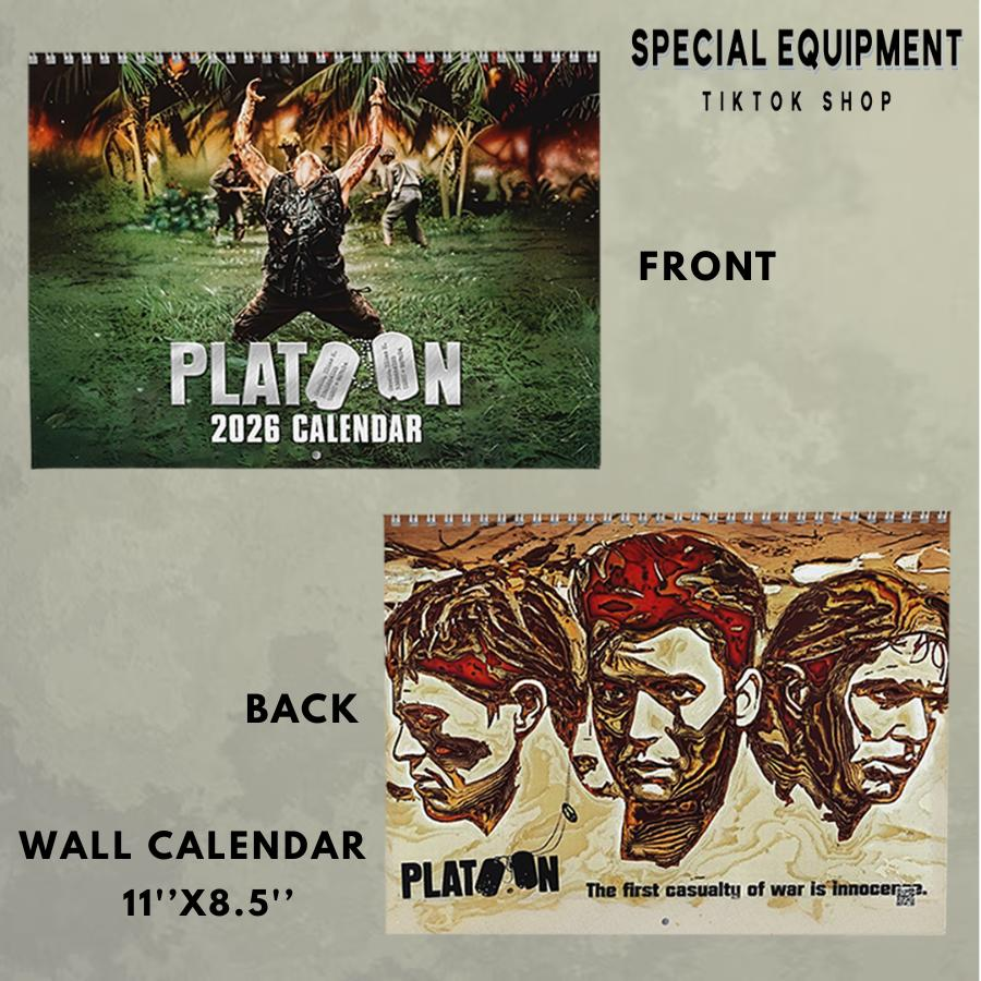 Platoon Movie 2026 Calendar – Classic Military Movie Wall Calendar Platoon Movie 2026 Calendar – Classic Military Movie Wall Calendar