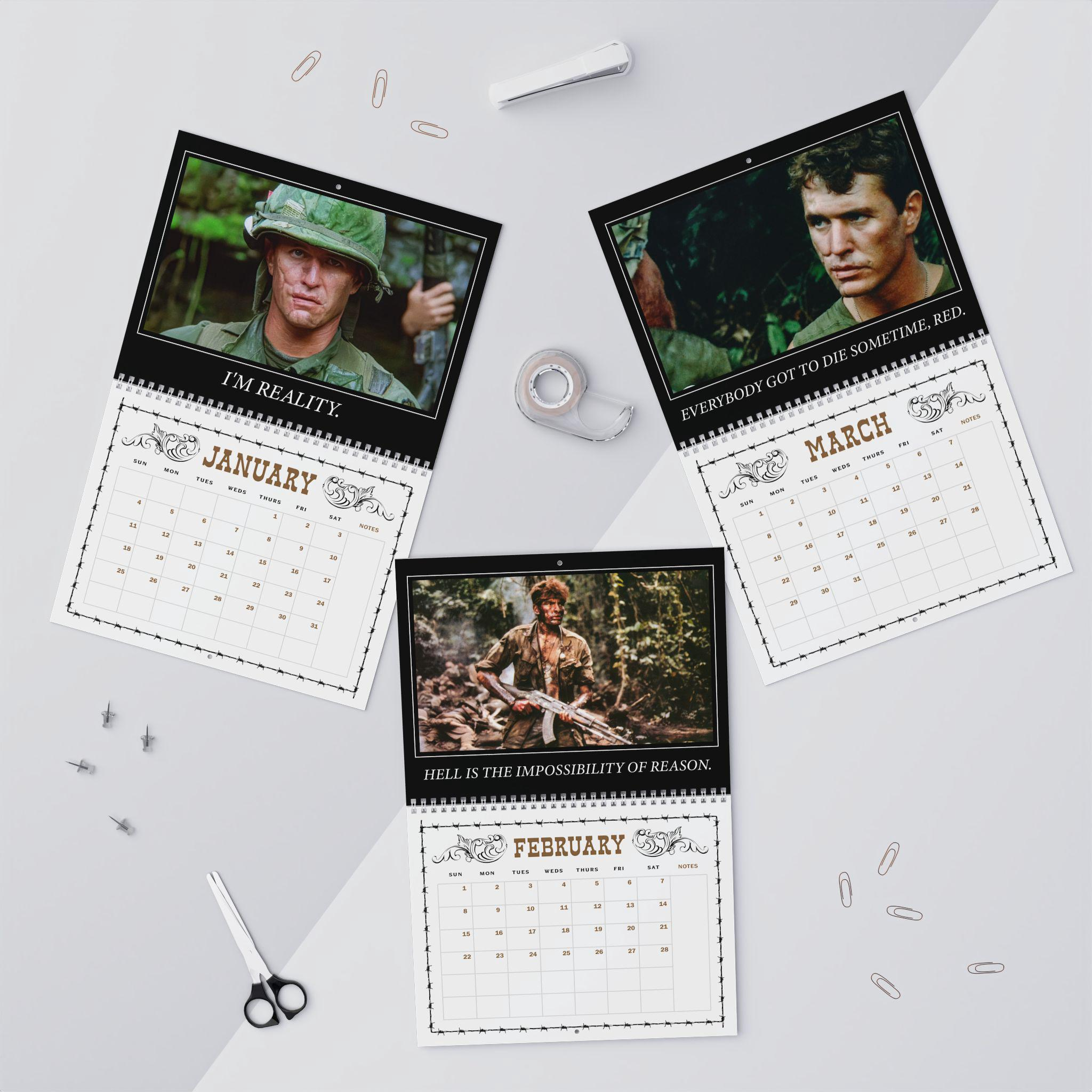 Platoon Movie 2026 Calendar – Classic Military Movie Wall Calendar Platoon Movie 2026 Calendar – Classic Military Movie Wall Calendar