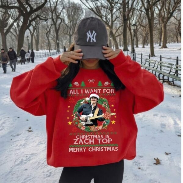 All I Want For Christmas Is Zach Top T-Shirt, Sweatshirt, Hoodie