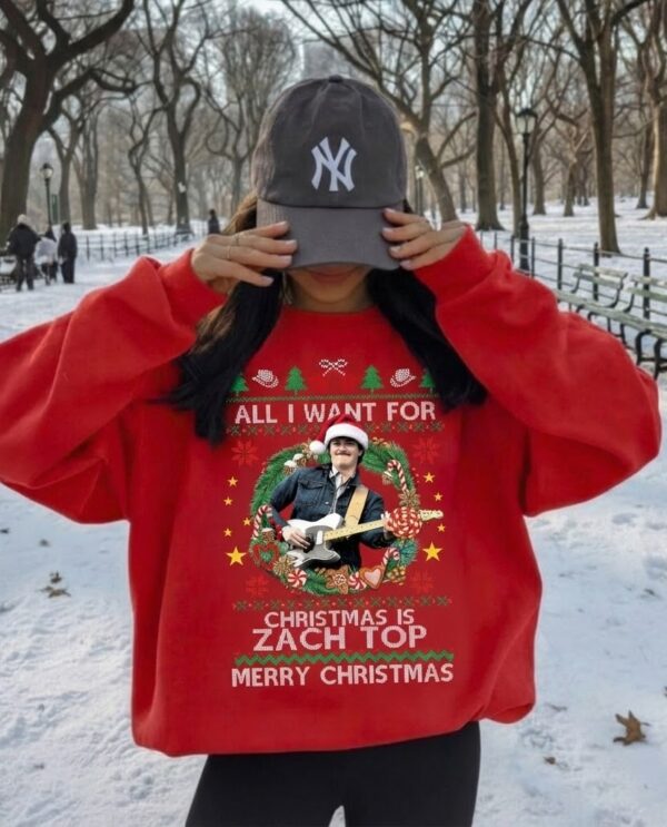 All I Want For Christmas Is Zach Top T-Shirt, Sweatshirt, Hoodie