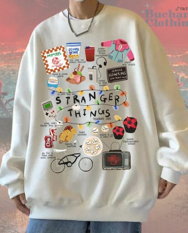 Cute Stranger Things Art Style T-Shirt, Sweatshirt, Hoodie – Stranger Things Merch