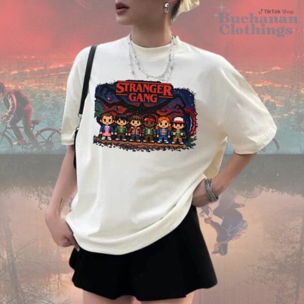 Cute Stranger Things Character Minecraft Style T-Shirt, Sweatshirt, Hoodie – Stranger Things Merch
