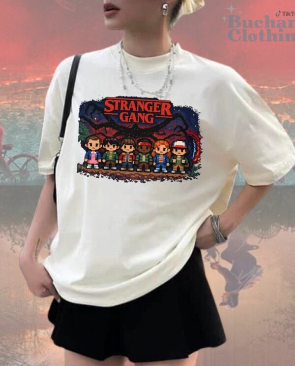 Cute Stranger Things Character Minecraft Style T-Shirt, Sweatshirt, Hoodie – Stranger Things Merch