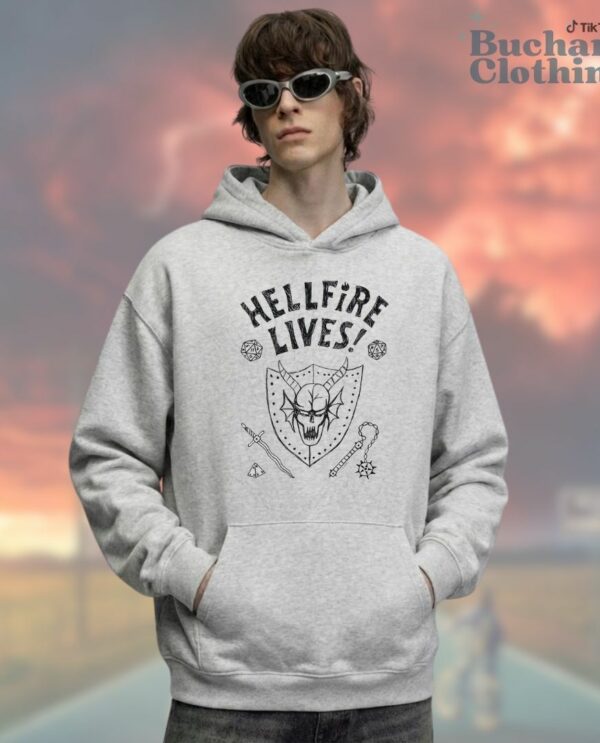 Vintage Hellfire Lives T-Shirt, Sweatshirt, Hoodie – Stranger Things Merch