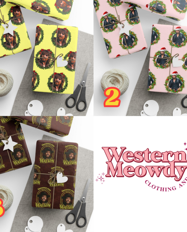 Waylon Jennings Wrapping Paper
