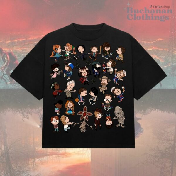 Cute Stranger Things Character Chibi Art Style T-Shirt, Sweatshirt, Hoodie – Stranger Things Merch