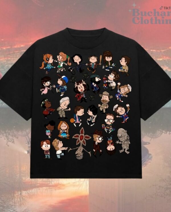 Cute Stranger Things Character Chibi Art Style T-Shirt, Sweatshirt, Hoodie – Stranger Things Merch