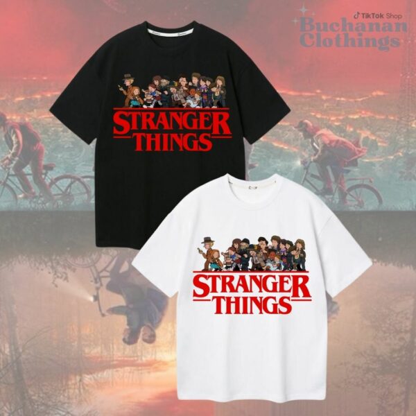 Vintage Stranger Things Chibi Art Style T-Shirt, Sweatshirt, Hoodie – Stranger Things Merch
