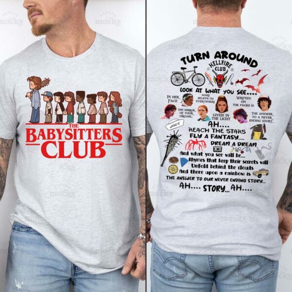 Chibi Babysitters Club 2 sides T-Shirt, Sweatshirt, Hoodie – Stranger Things Merch
