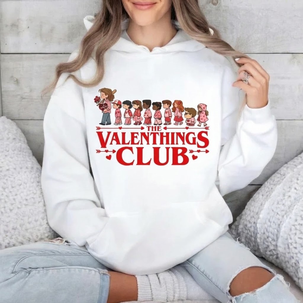 The Valenthings Club T-Shirt, Sweatshirt, Hoodie – Stranger Things Merch The Valenthings Club T-Shirt, Sweatshirt, Hoodie – Stranger Things Merch