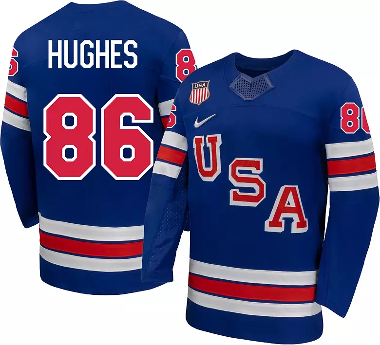 USA Hockey Gold 2026 Jack Hughes Jersey, Olympic Gold Medal Hockey Fan Gift USA Hockey Gold 2026 Jack Hughes Jersey, Olympic Gold Medal Hockey Fan Gift