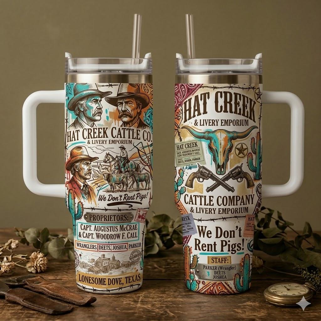Lonesome Dove 20/40oz Tumbler – Movie Merch Lonesome Dove 20/40oz Tumbler – Movie Merch